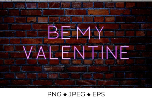 Be My Valentine 3d Neon
