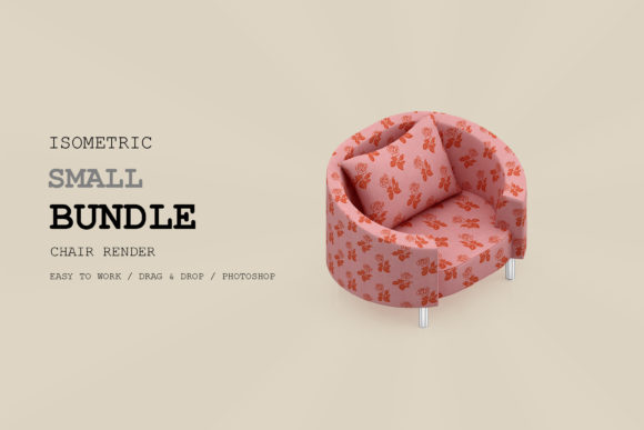 Elevate Your Visual Projects with Isometric Chair 3D Render Pack 11