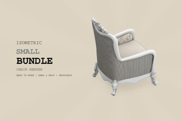 Isometric Armchair 3D Rendering Pack 48
