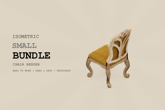 Isometric Chair 3D Render Pack 89