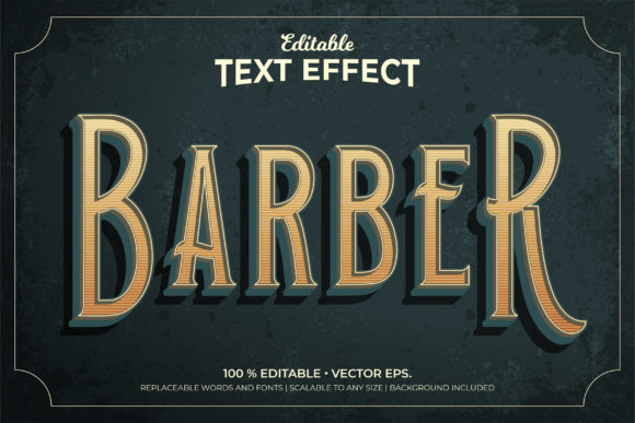 Mastering the Barber Vintage 3d Style Editable Text Effects Template Features