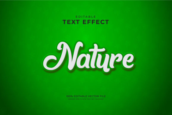 Nature 3d Editable Text Style Effect