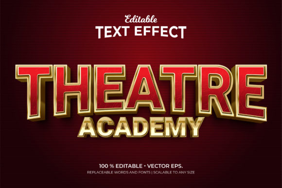 Theatre Academy 3D Text E Template