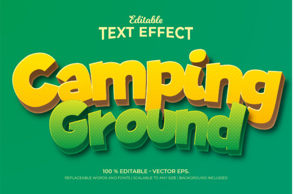 Transforming Outdoor Branding with Camping Ground 3d Editable Text Effects