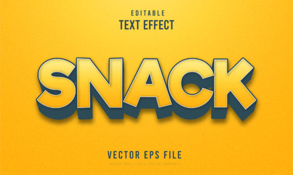 Unlock Creative Freedom with Editable Snack 3D Font Style