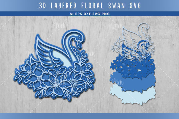 Unlocking Creativity with the Swan 3d Layered Svg Design